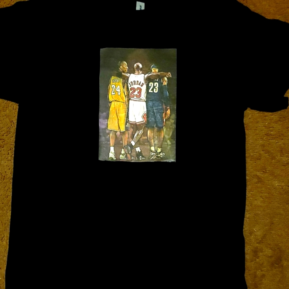 Kobe Jordan and LeBron tshirt brand new